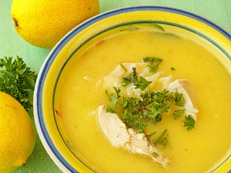 Гръцка пилешка супа с ориз и лимон - Avgolemono - снимка на рецептата